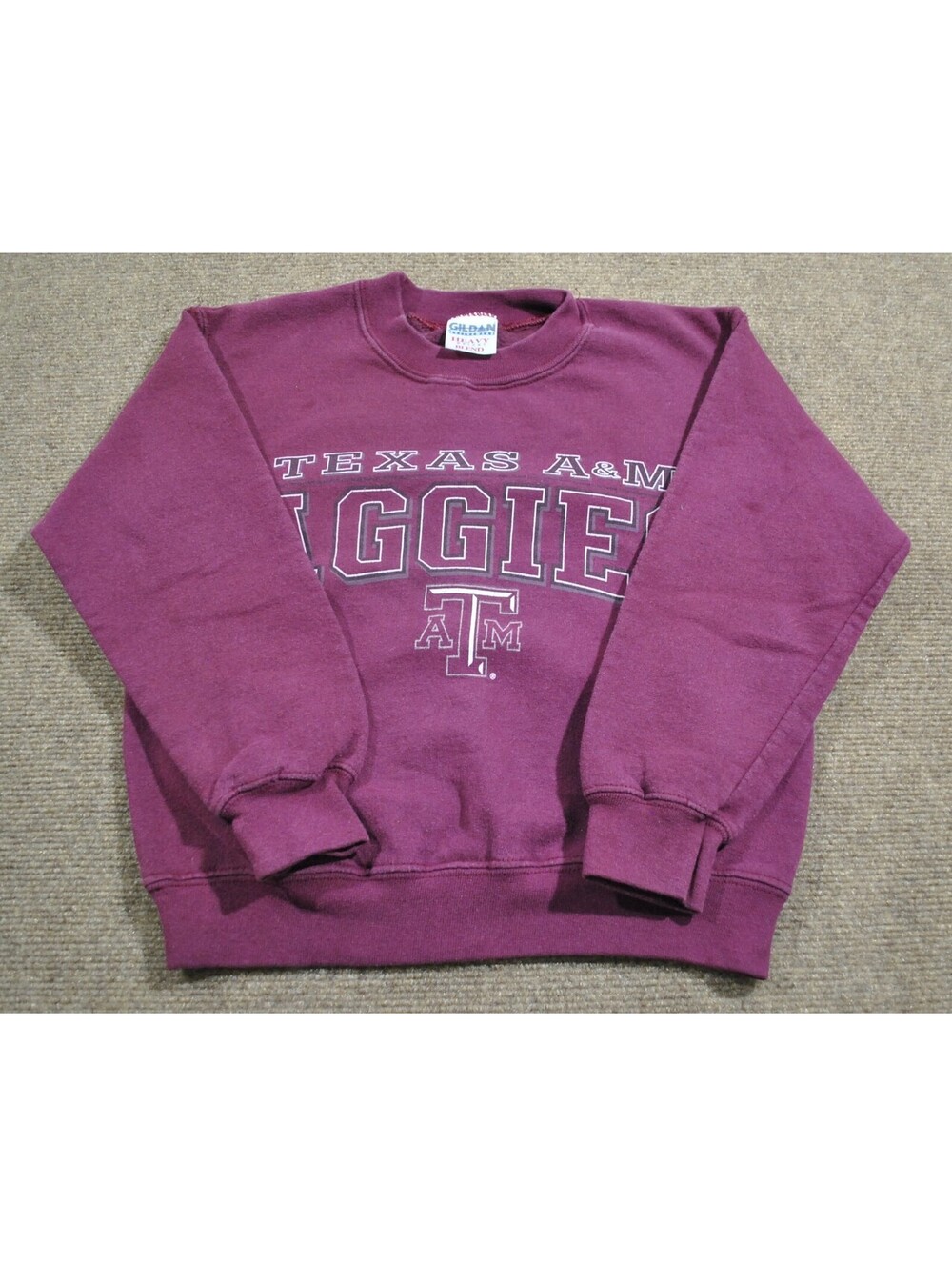Texas A&M Aggies 90s Vintage Maroon NCAA Football Sweatshirt Youth Small